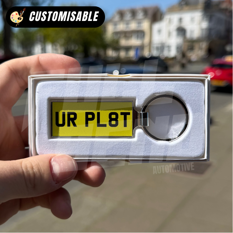 Personalised Reg Plate Style Keyring